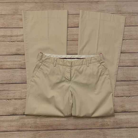 The Limited Pants - The Limited Drew Fit Pants Khaki Flare Size 6 EUC